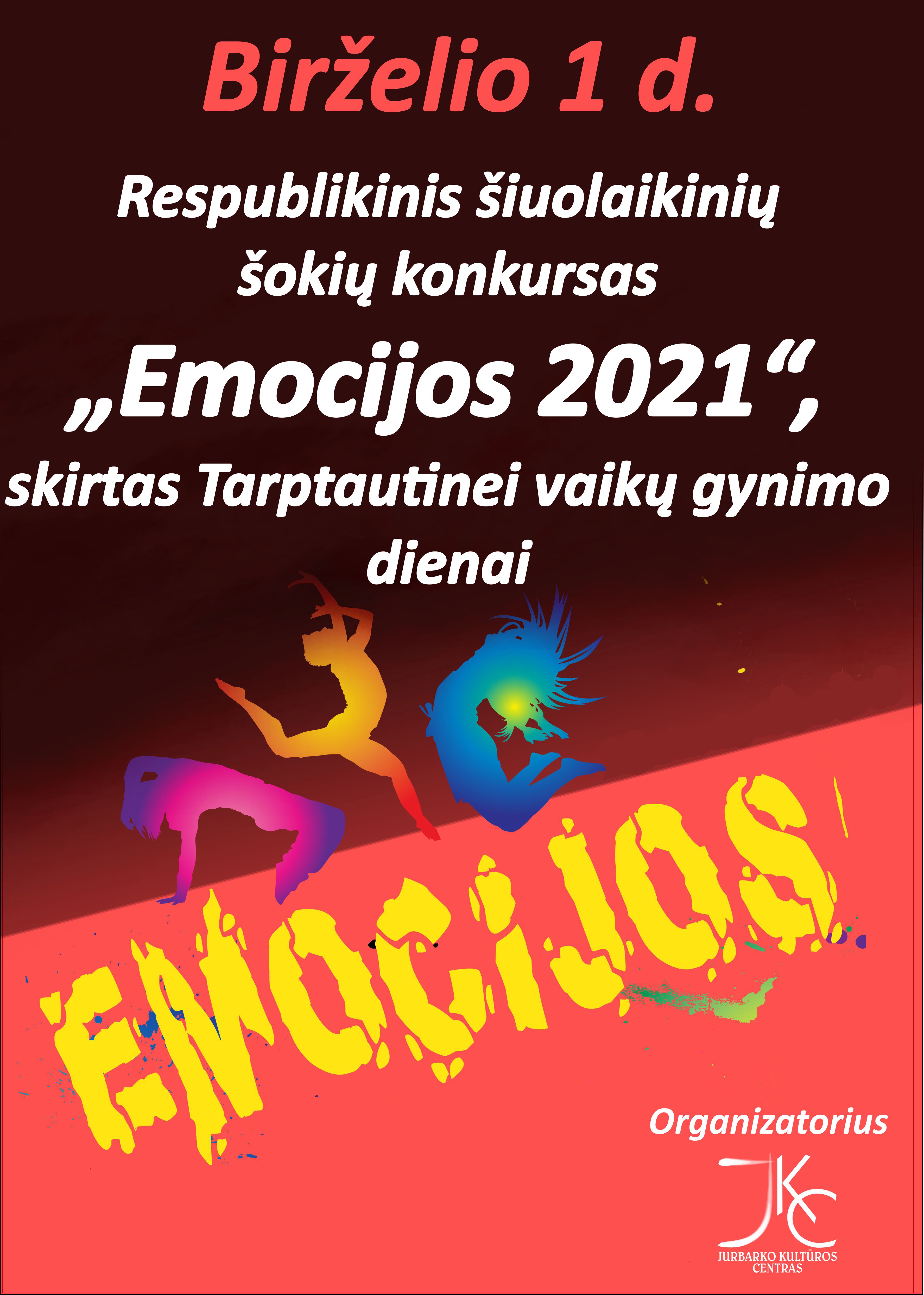 Virtualus respublikinis šiuolaikinių šokių konkursas „Emocijos 2021“